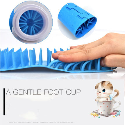Silicone Dog Paw Cleaner Cup – Soft Pet Foot Washing & Mud Cleaning Tool for Dogs