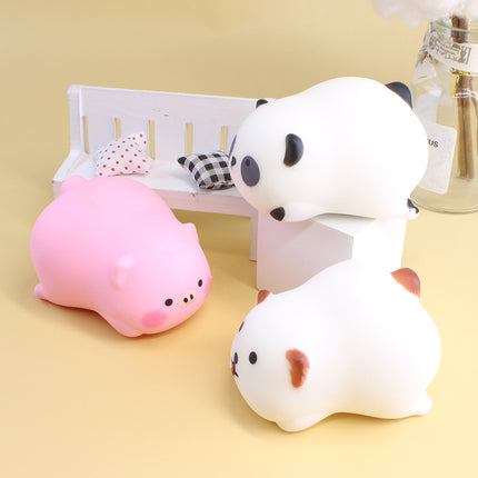 3 PCS Cute Animal Squeeze Toys Stress Relief Soft Squishy Set