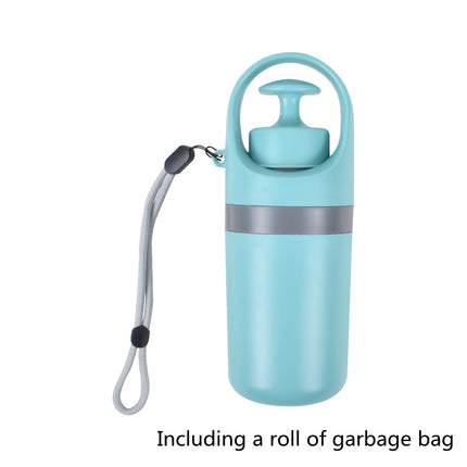 Portable Dog Pooper Scooper with Built-in Poop Bag Dispenser, Lightweight Eight-Claw Waste Pickup Tool