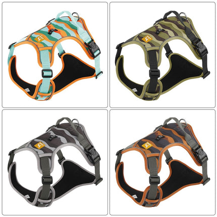 Dog Chest & Back Reflective Harness with Hand Grip & Traction Rope – Adjustable Oxford Cloth Dog Harness