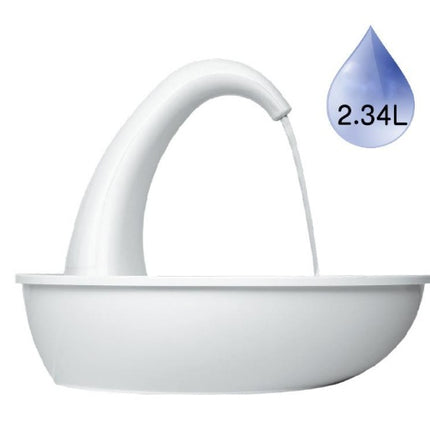 Automatic Swan Pet Water Fountain with Silent Pump – 2.36L Cat & Dog Drinking Dispenser