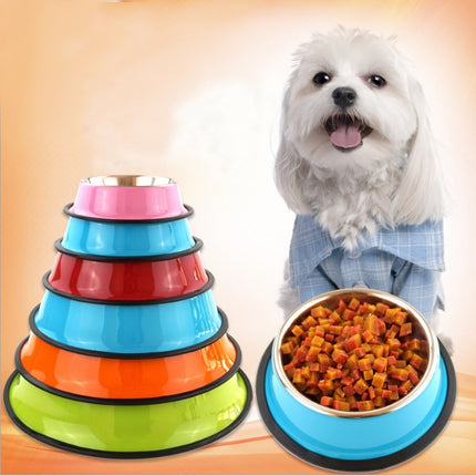 Stainless Steel Pet Feeding Bowl with Non-Slip Base – Durable Food & Water Bowl for Cats & Dogs