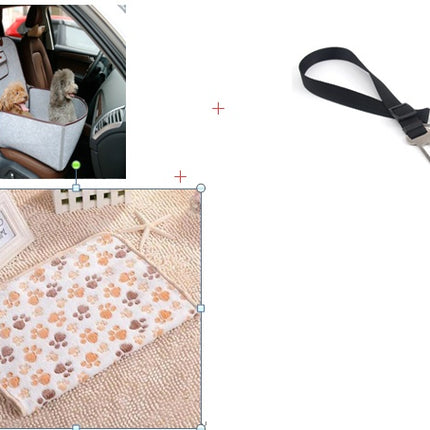 Retro Dual-purpose Pet Car Mat Front Seat Cushion for Dogs