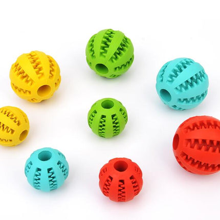 Rubber Mint Feeding Ball for Dogs & Cats – Treat Dispensing Chew Toy with Food Storage