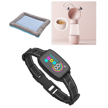 Smart Automatic Anti-Barking Dog Collar with HD LCD Display, Rechargeable IP67 Waterproof Bark Stopper