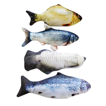 Electric Flopping Fish Cat Toy (Without Catnip) | Interactive Jumping Fish Simulation for Cats