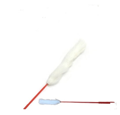 Handmade Wooden Cat Stick Toy Set | Mouse, Feather, Sisal Ball & Interactive Cat Toys