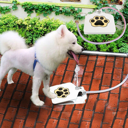 Outdoor Dog Water Fountain Paw-Activated Drinking Dispenser with 41-Inch Hose