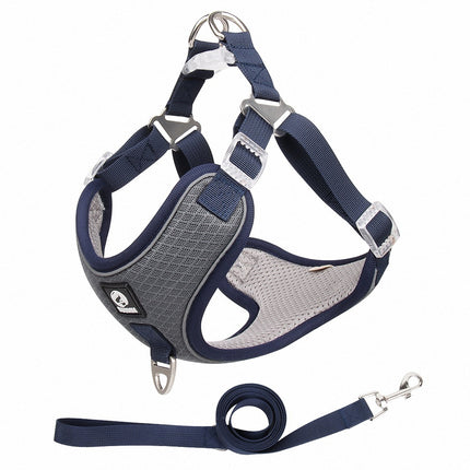 Pet Dog Harness Puppy Adjustable Breathable Mesh Reflective Saddle for Small Medium Dogs and Cats