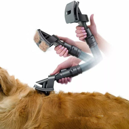 Pet Vacuum Grooming Brush Attachment for Dogs & Cats – Hair Removal & Deshedding Tool