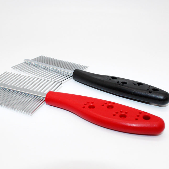 Double-Sided Pet Grooming Comb with Sparse & Dense Teeth – Stainless Steel Dog & Cat Hair Comb
