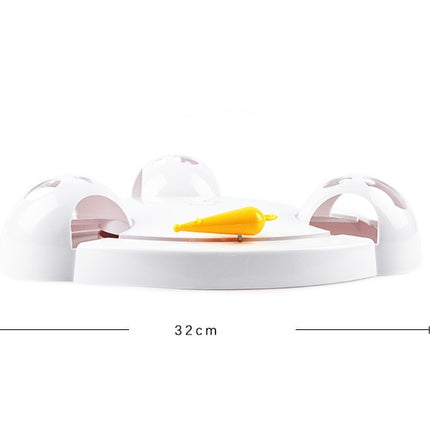 Electric Cat Catching Mouse Automatic Turntable Toy | Interactive Rotating Cat Play Wheel