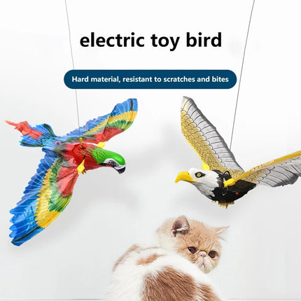 Simulation Bird Hanging Cat Toy Rotating Flying Eagle Interactive Pet Toy