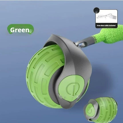 Smart Interactive Cat Toy Ball – USB Rechargeable Automatic Rolling Teaser with Adjustable Speed