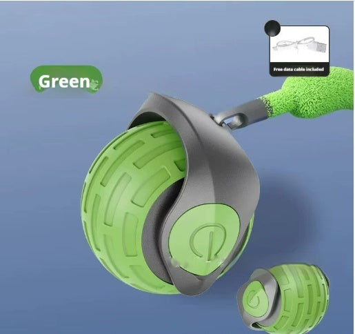 Smart Interactive Cat Toy Ball – USB Rechargeable Automatic Rolling Teaser with Adjustable Speed