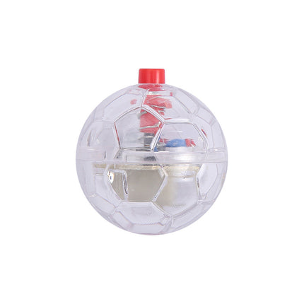 Glowing Transparent Cat & Dog Toy Ball – Interactive Light-Up Plastic Training Ball for Pets