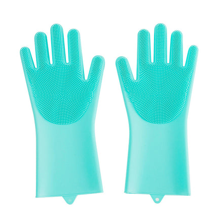 Silicone Pet Grooming Gloves for Dogs & Cats – Bathing, Massage & Hair Removal Brush