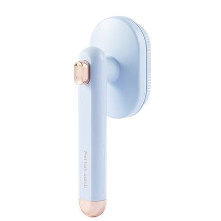 Self-Cleaning Pet Hair Removal Brush for Dogs – Floating Hair Comb with Massage & Easy-Clean Button