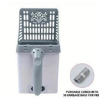 Grey with 30 garbage bags