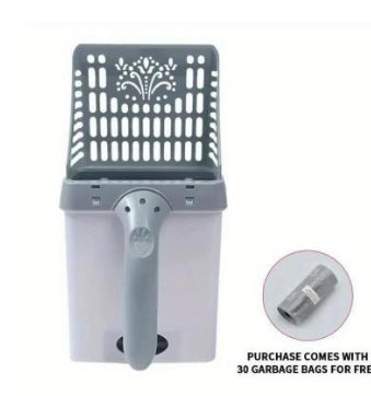 Neater Litter Genie Cat Litter Scooper with Built-In Waste Bin & 15 Scented Bags