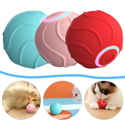 Smart Automatic Rolling Cat Toy Ball USB Rechargeable Interactive Bouncing Pet Toy