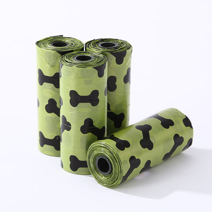 Dog Pooper Scooper Garbage Bag Dispenser with Bone Print Waste Bags