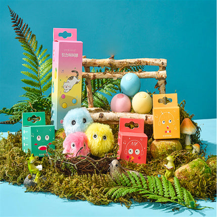 Light-Emitting Catnip Plush Calling Ball Toy with Sound – Interactive Kitty Teasing & Molar Toy