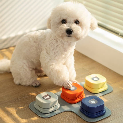 Recordable Pet Communication Button for Dogs & Cats | One-Click Talking Training Button Toy