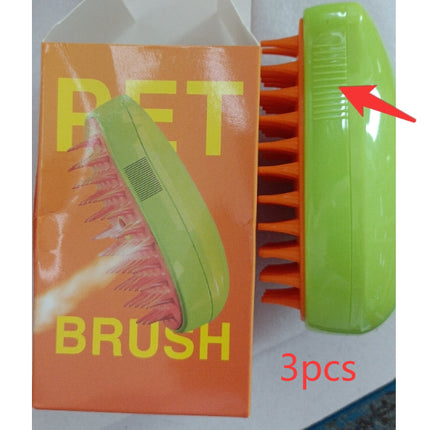 3-in-1 Electric Cat Steam Brush & Dog Spray Grooming Comb – Massage Hair Removal Brush