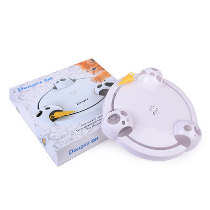 Electric Cat Catching Mouse Automatic Turntable Toy | Interactive Rotating Cat Play Wheel