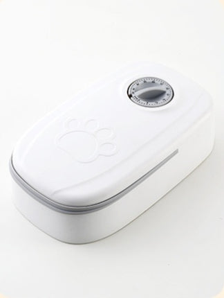 Automatic Pet Feeder Gravity Food Dispenser for Cats & Dogs – Single or Double Meal Timer Feeder