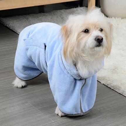 Quick-Drying Pet Absorbent Towel Bathrobe – Microfiber Dog & Cat Drying Coat