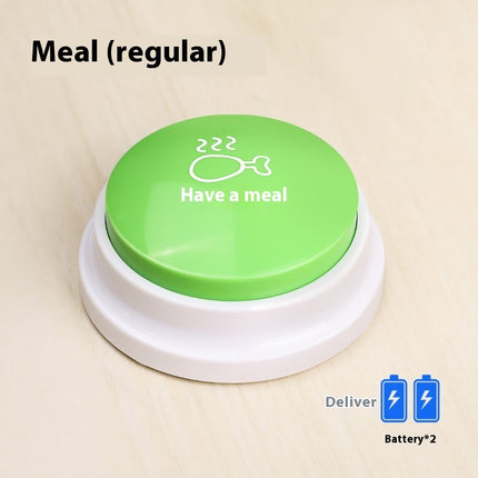 Pet Communication Training Button – Recording Dog & Cat Voice Interaction Toy, Easy Press Talk Button