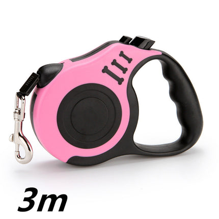 Automatic Retractable Pet Leash with One-Touch Brake & Lock, Telescopic Traction Rope