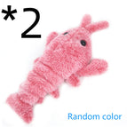 2pcs Jumping shrimp random col / About 35CM / USB