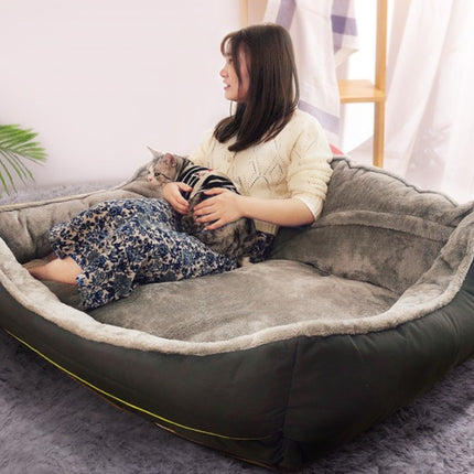 Luxury Dog Sofa Bed – Soft Washable Pet Couch for Dogs & Cats
