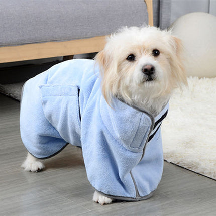 Quick-Drying Pet Absorbent Towel Bathrobe – Microfiber Dog & Cat Drying Coat