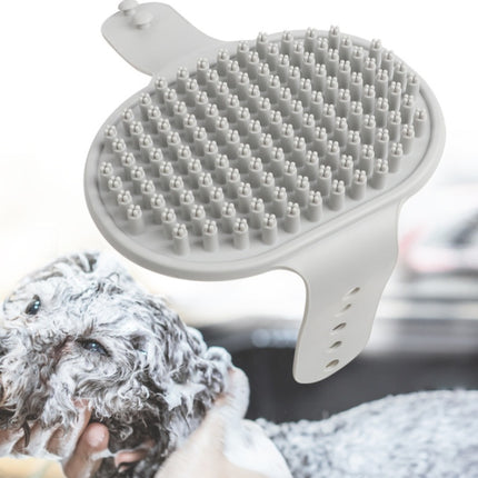 TPR Pet Bath Gloves Dog Massage Brush – Adjustable Hand Strap Grooming & Cleaning Scrubber