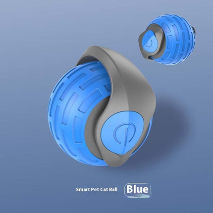 Smart Interactive Cat Toy Ball – USB Rechargeable Automatic Rolling Teaser with Adjustable Speed