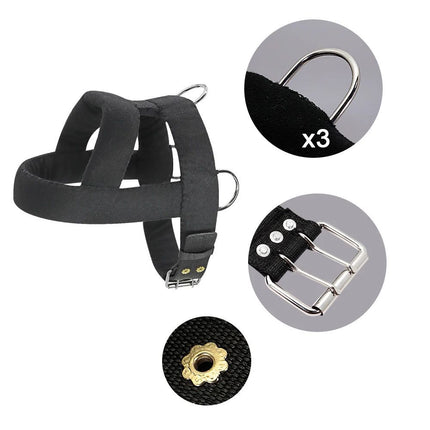 Soft Padded Dog Weight Pulling Harness – Durable Adjustable Chest Strap for Pitbull and Large Dogs