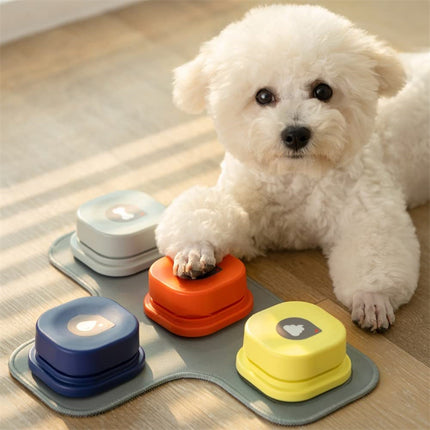 Recordable Pet Communication Button for Dogs & Cats | One-Click Talking Training Button Toy
