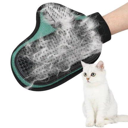 Cat & Dog Hair Removal Grooming Glove | Silicone Bath Massage & Deshedding Cleaning Glove