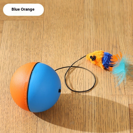Automatic Intelligent Rolling Cat Mouse Teaser Ball | Electric Moving Pet Toy for Cats & Dogs