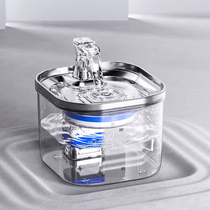 Pet Cat & Dog Stainless Steel Automatic Circulation Water Fountain – Intelligent Drinking Dispenser