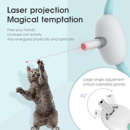 Automatic Smart Laser Teasing Cat Collar – USB Rechargeable Hands-Free Interactive Training Toy for Cats & Kittens
