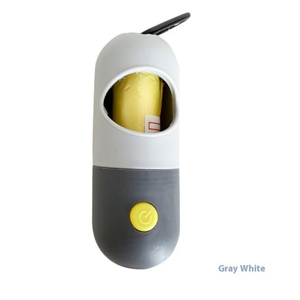 LED Light Pet Waste Bag Dispenser with Poop Bags – Portable Dog & Cat Waste Bag Holder