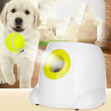 Automatic Dog Ball Launcher – Interactive Pet Fetch Machine with Adjustable Distance (3m–9m)