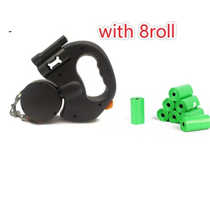 Retractable Dog Leash for Small Dogs – Reflective Dual Pet Leash Lead 360° Swivel No-Tangle Double Dog Walking Leash with Lights Pet Products