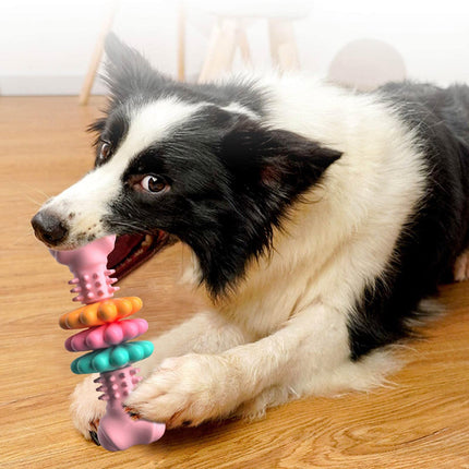 TPR Bone-Shaped Dog Chew Toy – Teeth Cleaning, Bite-Resistant Chewing Toy