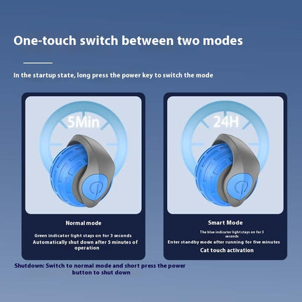 Smart Interactive Cat Toy Ball – USB Rechargeable Automatic Rolling Teaser with Adjustable Speed